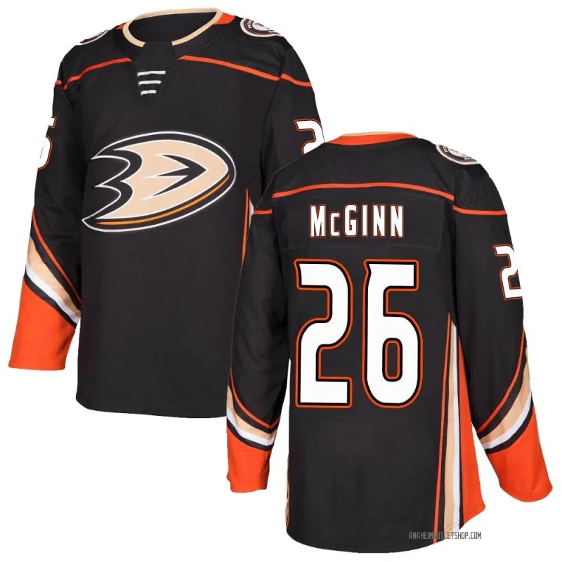 Black Youth Brock McGinn Authentic Anaheim Ducks Home Jersey