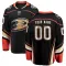 Black Youth Custom Breakaway Anaheim Ducks Home Jersey