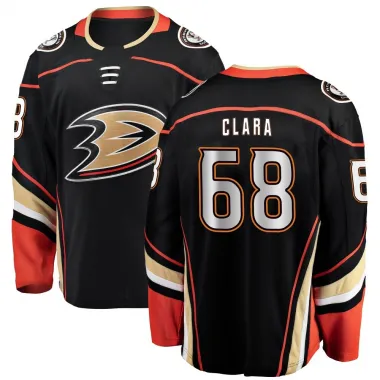 Black Youth Damian Clara Breakaway Anaheim Ducks Home Jersey