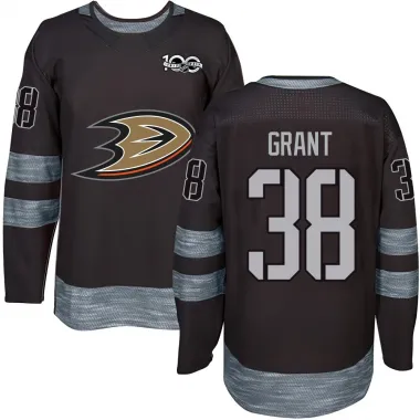 Black Youth Derek Grant Authentic Anaheim Ducks 1917-2017 100th Anniversary Jersey