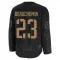 Black Youth Francois Beauchemin Premium Anaheim Ducks 2024 Military Appreciation Practice Jersey