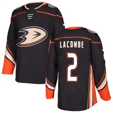 Black Youth Jackson LaCombe Authentic Anaheim Ducks Home Jersey