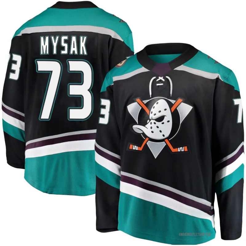 Black Youth Jan Mysak Breakaway Anaheim Ducks Alternate Jersey