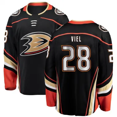 Black Youth Jeffrey Viel Breakaway Anaheim Ducks Home Jersey