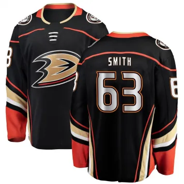 Black Youth Konnor Smith Breakaway Anaheim Ducks Home Jersey