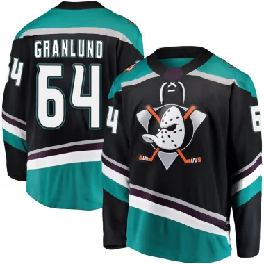 Black Youth Mikael Granlund Breakaway Anaheim Ducks Alternate Jersey