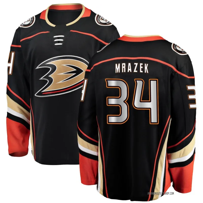 Black Youth Petr Mrazek Breakaway Anaheim Ducks Home Jersey