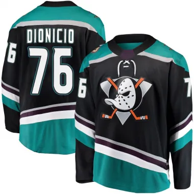 Black Youth Rodwin Dionicio Breakaway Anaheim Ducks Alternate Jersey