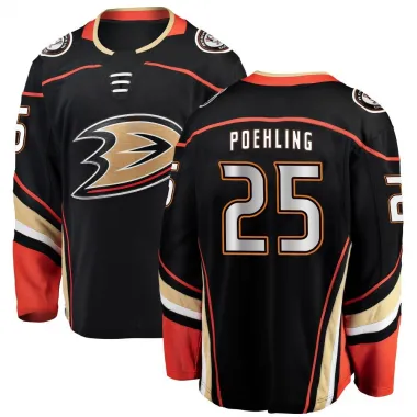 Black Youth Ryan Poehling Breakaway Anaheim Ducks Home Jersey