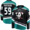 Black Youth Sasha Pastujov Breakaway Anaheim Ducks Alternate Jersey