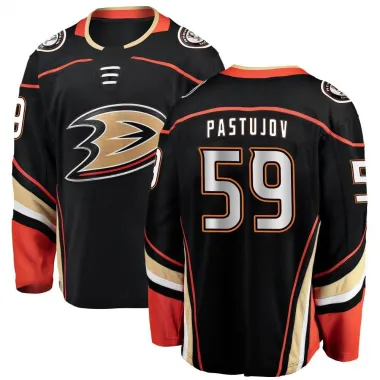 Black Youth Sasha Pastujov Breakaway Anaheim Ducks Home Jersey