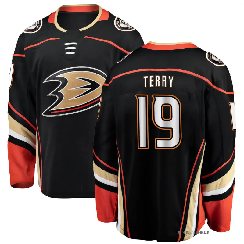 Black Youth Troy Terry Breakaway Anaheim Ducks Home Jersey