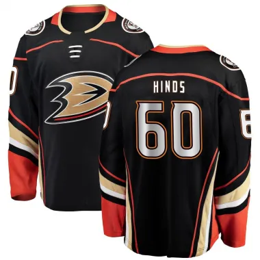 Black Youth Tyson Hinds Breakaway Anaheim Ducks Home Jersey