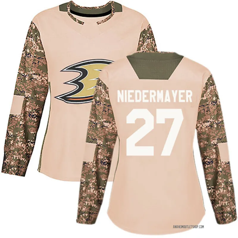 Camo Women's Scott Niedermayer Authentic Anaheim Ducks Veterans Day Practice Jersey