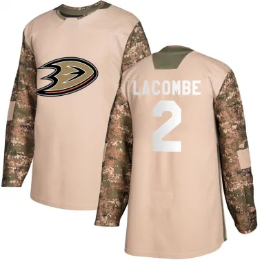 Camo Youth Jackson LaCombe Authentic Anaheim Ducks Veterans Day Practice Jersey