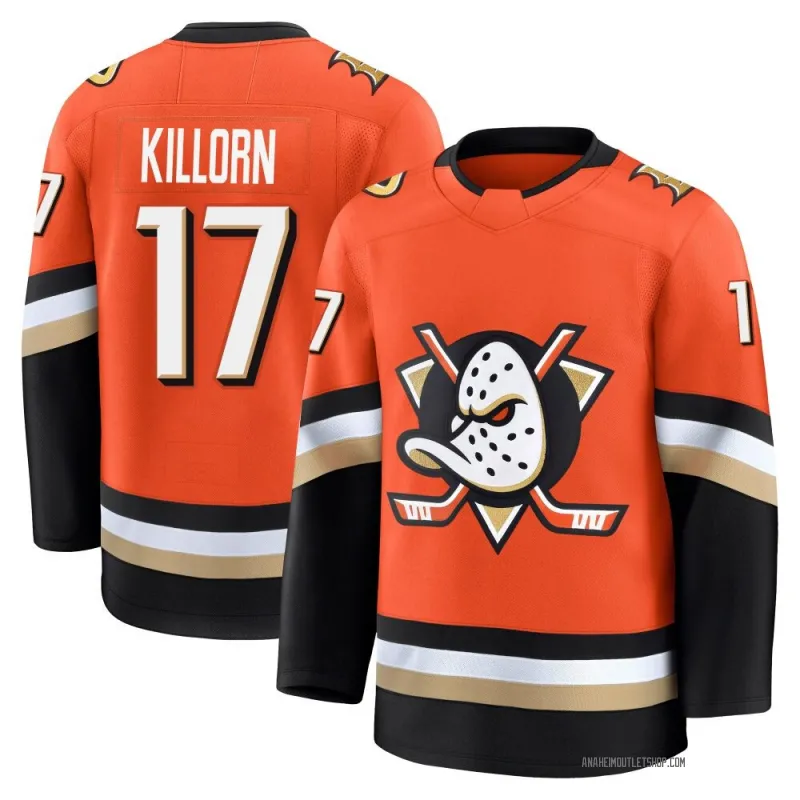 Orange Men's Alex Killorn Premium Anaheim Ducks Home Jersey