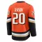 Orange Men's Brett Leason Premium Anaheim Ducks Home Jersey