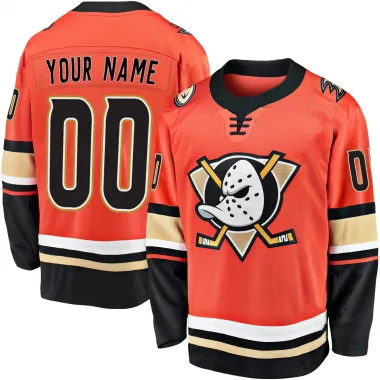 Orange Men's Custom Breakaway Anaheim Ducks 2019/20 Alternate Premier Jersey