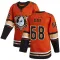 Orange Men's Damian Clara Authentic Anaheim Ducks Alternate Jersey