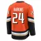 Orange Men's Jansen Harkins Premium Anaheim Ducks Home Jersey