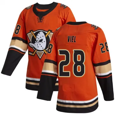 Orange Men's Jeffrey Viel Authentic Anaheim Ducks Alternate Jersey