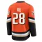 Orange Men's Jeffrey Viel Premium Anaheim Ducks Home Jersey