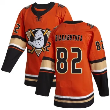 Orange Men's Jeremie Biakabutuka Authentic Anaheim Ducks Alternate Jersey
