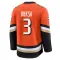 Orange Men's Kevin Bieksa Premium Anaheim Ducks Home Jersey