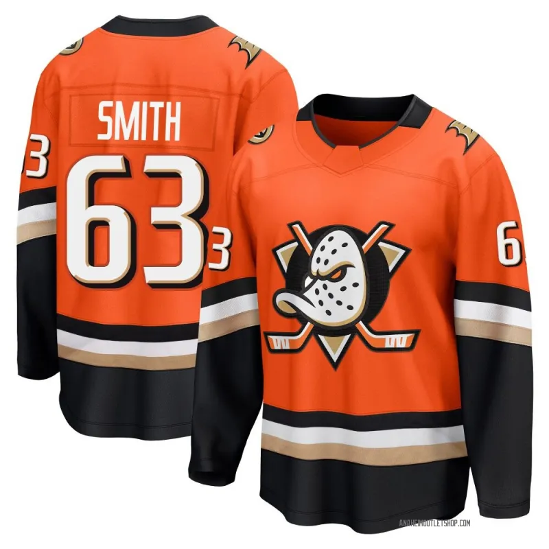 Orange Men's Konnor Smith Breakaway Anaheim Ducks Home Jersey