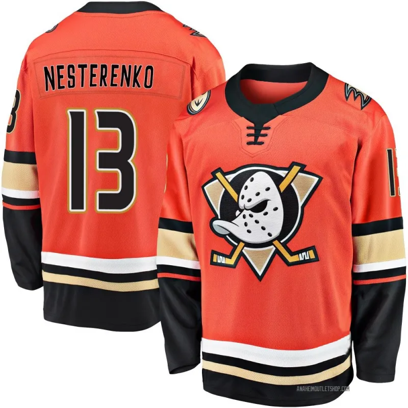 Orange Men's Nikita Nesterenko Breakaway Anaheim Ducks 2019/20 Alternate Premier Jersey
