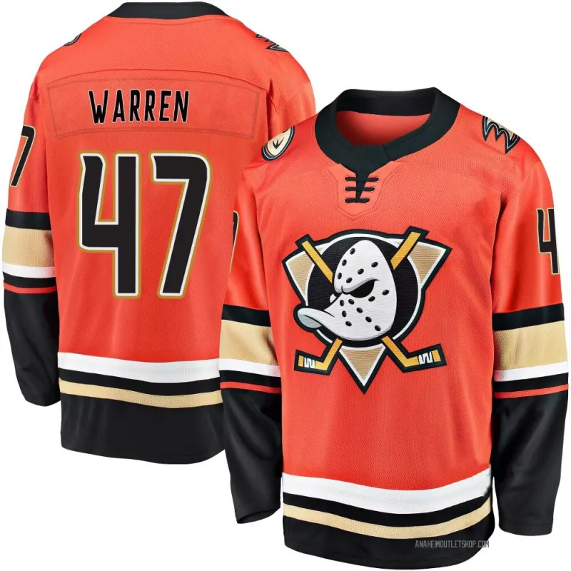 Orange Men's Noah Warren Breakaway Anaheim Ducks 2019/20 Alternate Premier Jersey