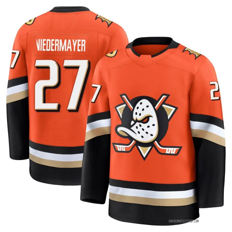 Orange Men's Scott Niedermayer Premium Anaheim Ducks Home Jersey