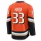 Orange Men's Ville Husso Premium Anaheim Ducks Home Jersey