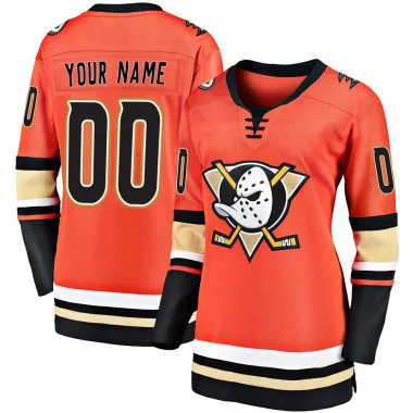 Orange Women's Custom Breakaway Anaheim Ducks 2019/20 Alternate Premier Jersey