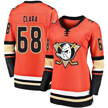 Orange Women's Damian Clara Breakaway Anaheim Ducks 2019/20 Alternate Premier Jersey