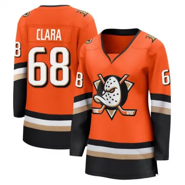 Orange Women's Damian Clara Breakaway Anaheim Ducks Home Jersey