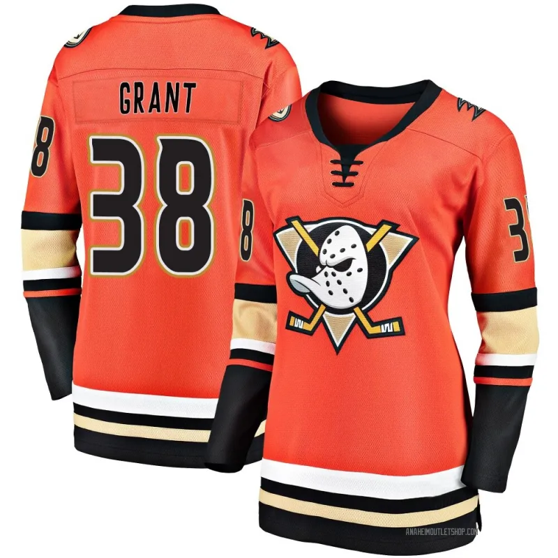 Orange Women's Derek Grant Breakaway Anaheim Ducks 2019/20 Alternate Premier Jersey