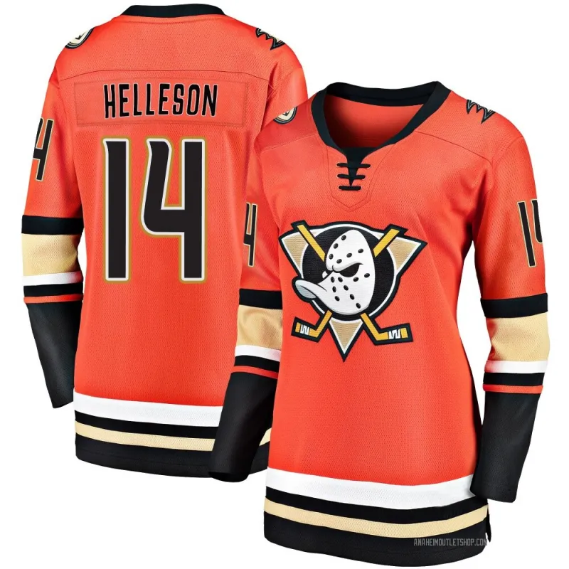 Orange Women's Drew Helleson Breakaway Anaheim Ducks 2019/20 Alternate Premier Jersey