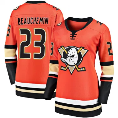 Orange Women's Francois Beauchemin Breakaway Anaheim Ducks 2019/20 Alternate Premier Jersey