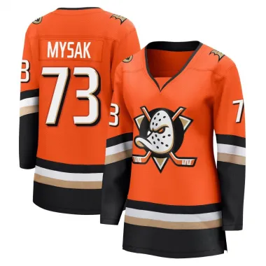 Orange Women's Jan Mysak Breakaway Anaheim Ducks Home Jersey