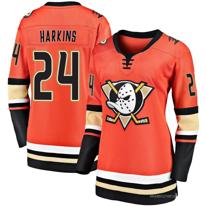 Orange Women's Jansen Harkins Breakaway Anaheim Ducks 2019/20 Alternate Premier Jersey