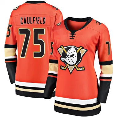 Orange Women's Judd Caulfield Breakaway Anaheim Ducks 2019/20 Alternate Premier Jersey
