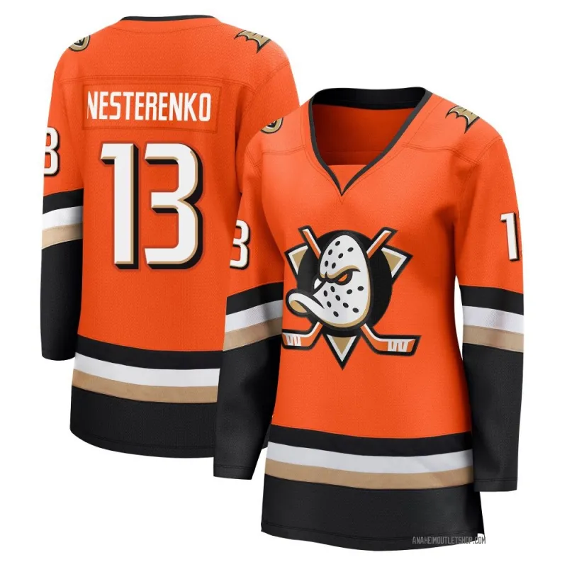 Orange Women's Nikita Nesterenko Breakaway Anaheim Ducks Home Jersey