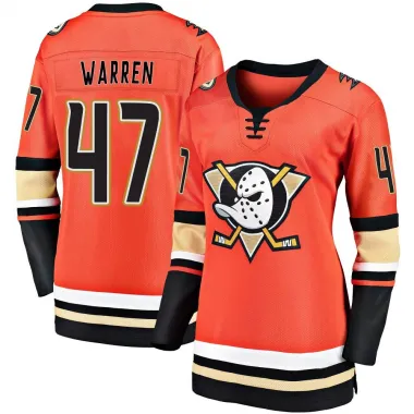 Orange Women's Noah Warren Breakaway Anaheim Ducks 2019/20 Alternate Premier Jersey