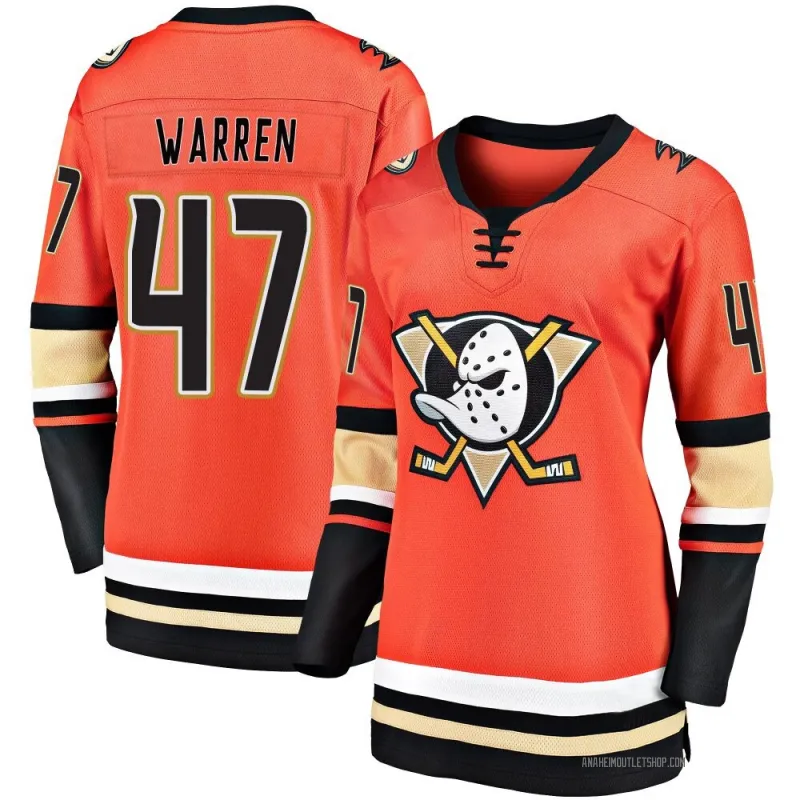 Orange Women's Noah Warren Breakaway Anaheim Ducks 2019/20 Alternate Premier Jersey