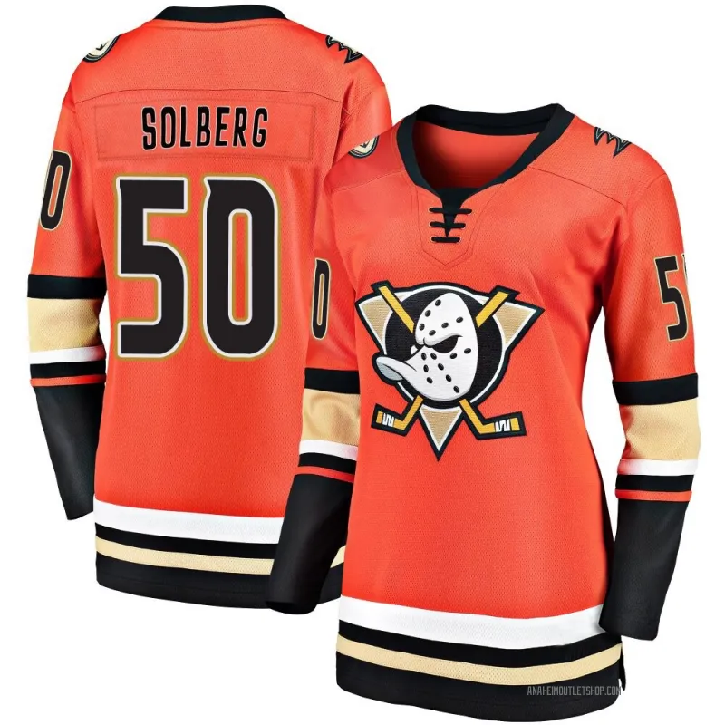 Orange Women's Stian Solberg Breakaway Anaheim Ducks 2019/20 Alternate Premier Jersey