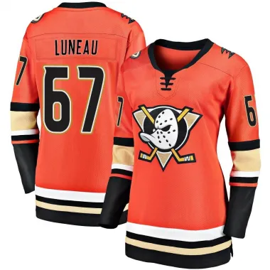 Orange Women's Tristan Luneau Breakaway Anaheim Ducks 2019/20 Alternate Premier Jersey