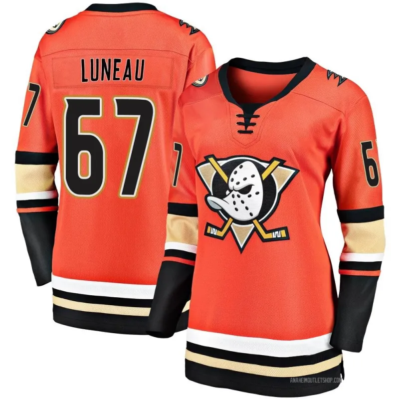 Orange Women's Tristan Luneau Breakaway Anaheim Ducks 2019/20 Alternate Premier Jersey