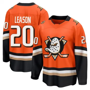 Orange Youth Brett Leason Breakaway Anaheim Ducks Home Jersey