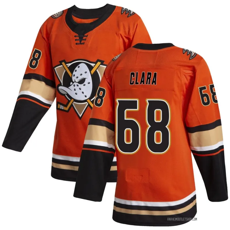Orange Youth Damian Clara Authentic Anaheim Ducks Alternate Jersey